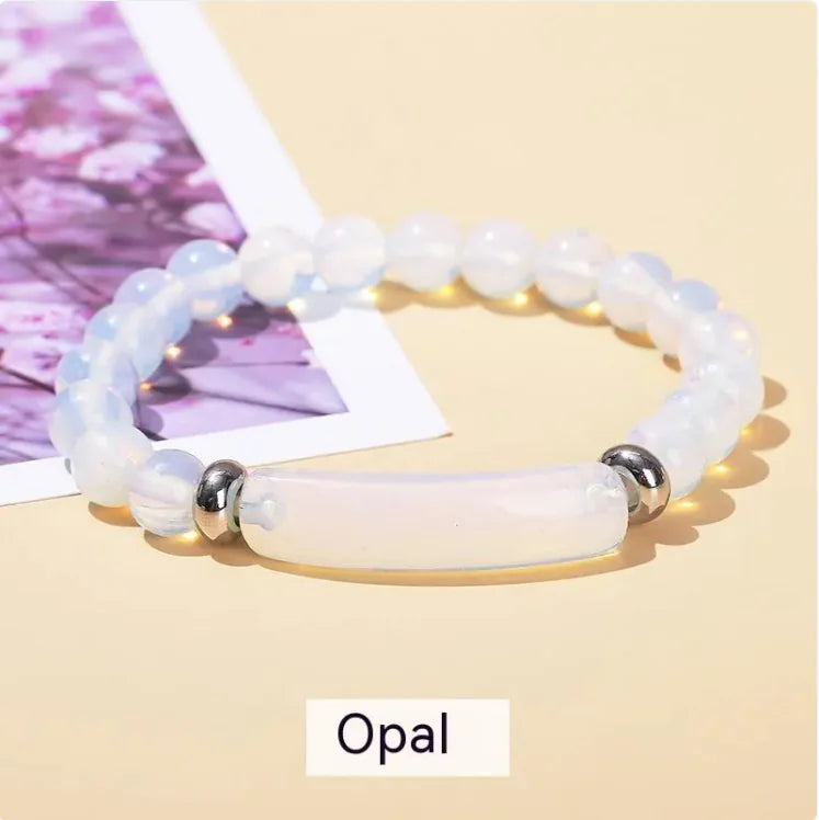 Elegant Natural Stone Bracelet – Minimalist Women's Fashion