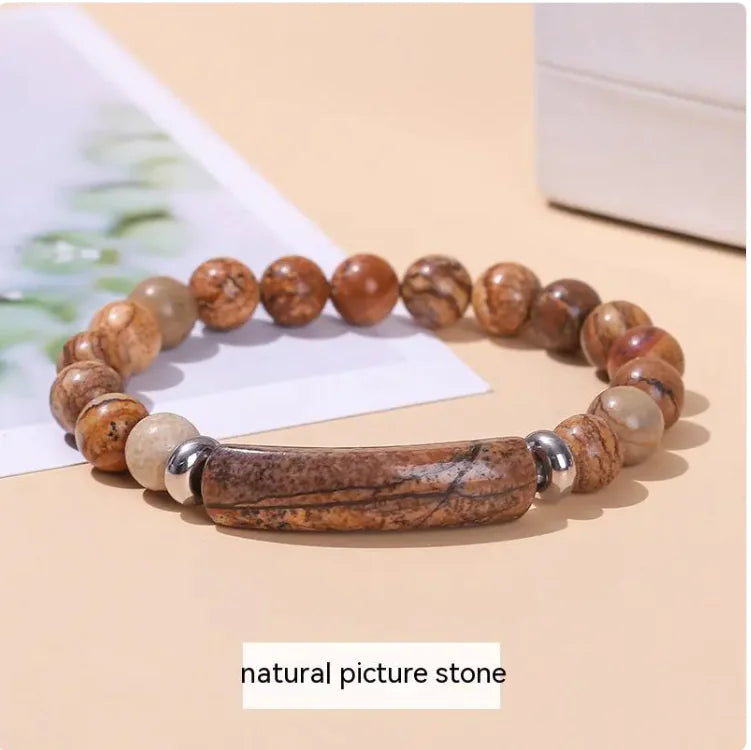 Elegant Natural Stone Bracelet – Minimalist Women's Fashion